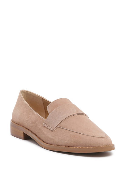 ZOFIA Suede Penny Loafers