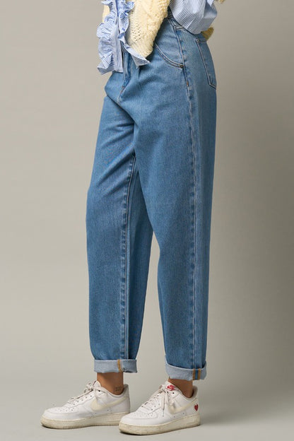 Super High Waist Slouch Jeans