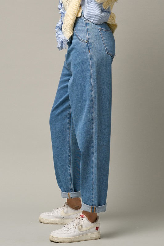 Super High Waist Slouch Jeans