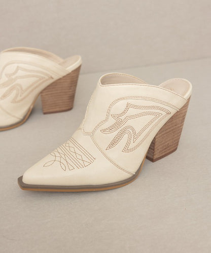 Oasis Society Kiara - Western Inspired Heeled Mule