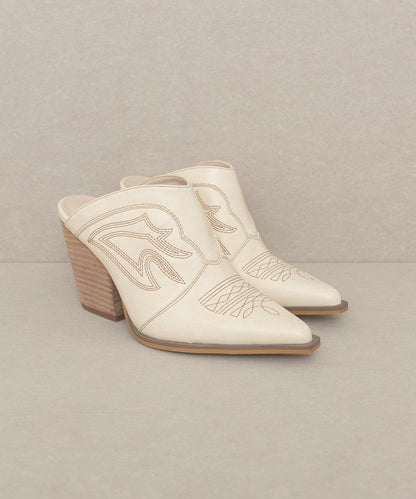 Oasis Society Kiara - Western Inspired Heeled Mule