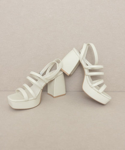 Basic Strap Sandal Talia - Strappy platform heel