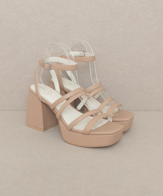 Basic Strap Sandal Talia - Strappy platform heel