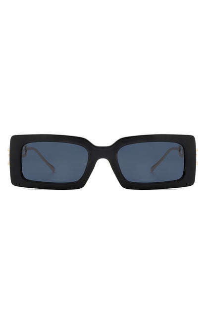 Square Flat Top Chain Link Design Sunglasses