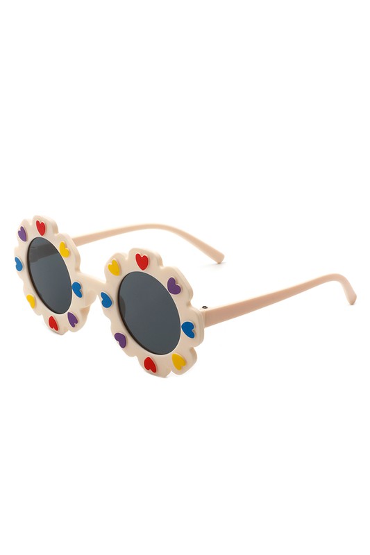 Children Junior Round Circle Heart Sunglasses