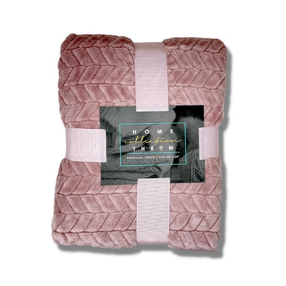 Very Soft Home Collection Embossed Throw Blanket