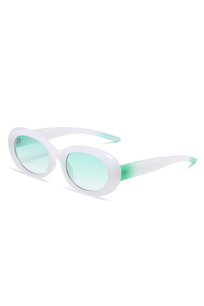 Oval Retro 90s Round Tinted Clout Sunglasses