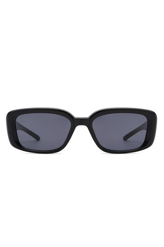 Rectangle Retro Flat Top Square Sunglasses