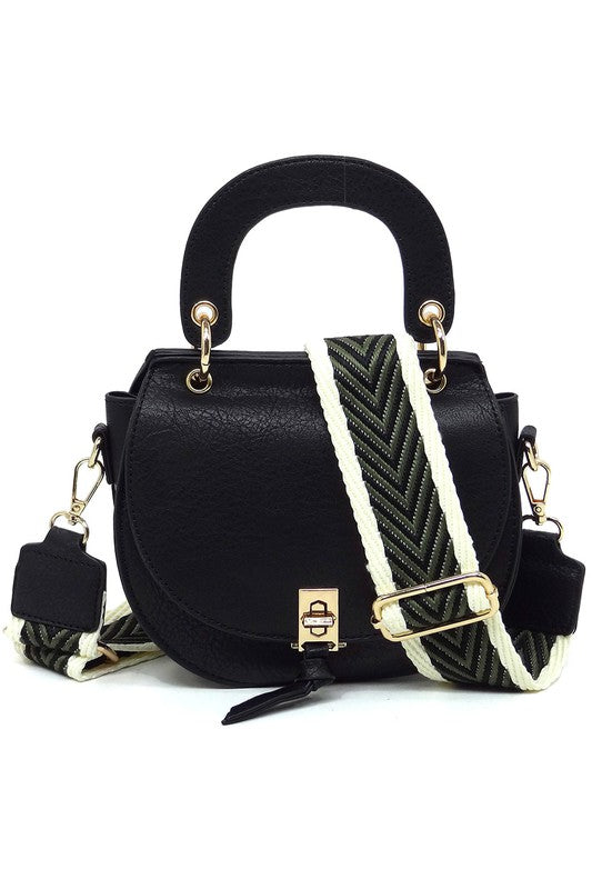 Fashion Flap Saddle Satchel Crossbody Bag