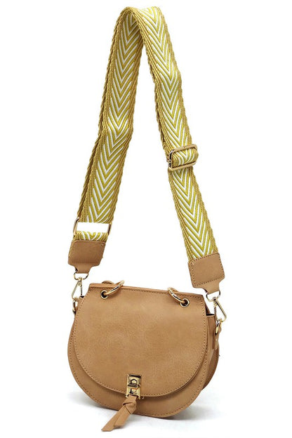 Fashion Flap Saddle Satchel Crossbody Bag