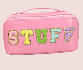 Stuff Travel Organizer Handle Makeup Cosmetic Pastel Tone Bag