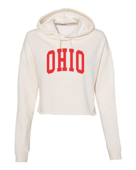 Ohio Varsity Cropped Hoodie