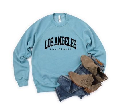 Western Style Los Angeles California Graphic Crewneck Sweatshirt