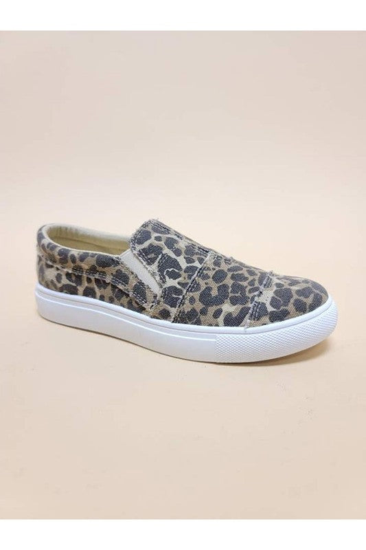 Leopard Natural pattern SLIP ON SNEAKERS