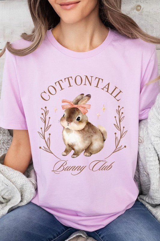 Cottontail Bunny Club Easter Graphic T Shirts