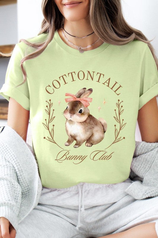 Cottontail Bunny Club Easter Graphic T Shirts