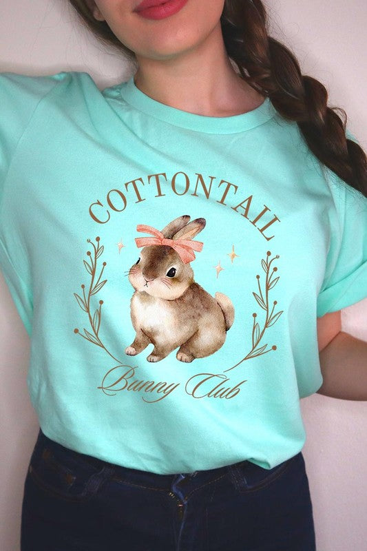 Cottontail Bunny Club Easter Graphic T Shirts