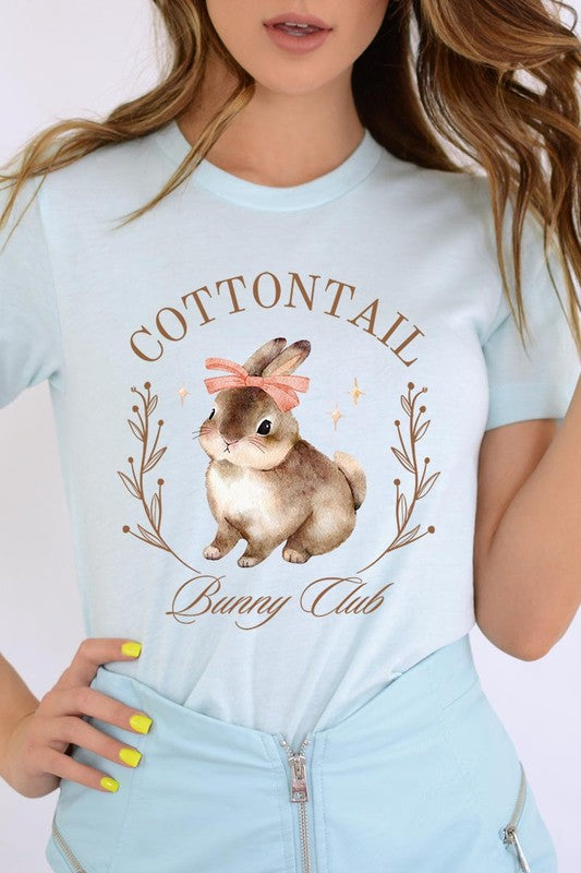 Cottontail Bunny Club Easter Graphic T Shirts