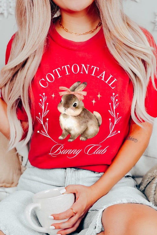 Cottontail Bunny Club Easter Graphic T Shirts