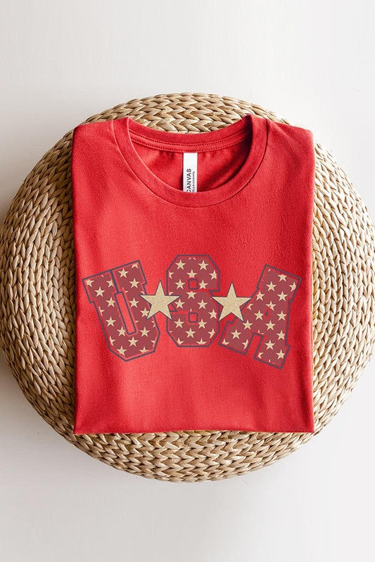 USA Star 4th of July America Graphic T Shirts