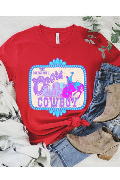 Coors Cowboy Western Graphic T Shirts