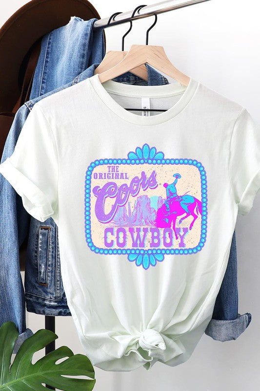 Coors Cowboy Western Graphic T Shirts