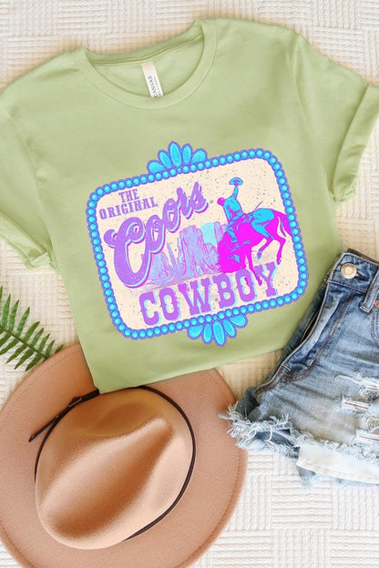 Coors Cowboy Western Graphic T Shirts