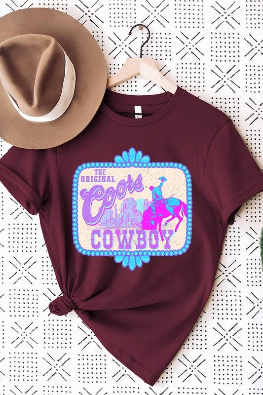 Coors Cowboy Western Graphic T Shirts