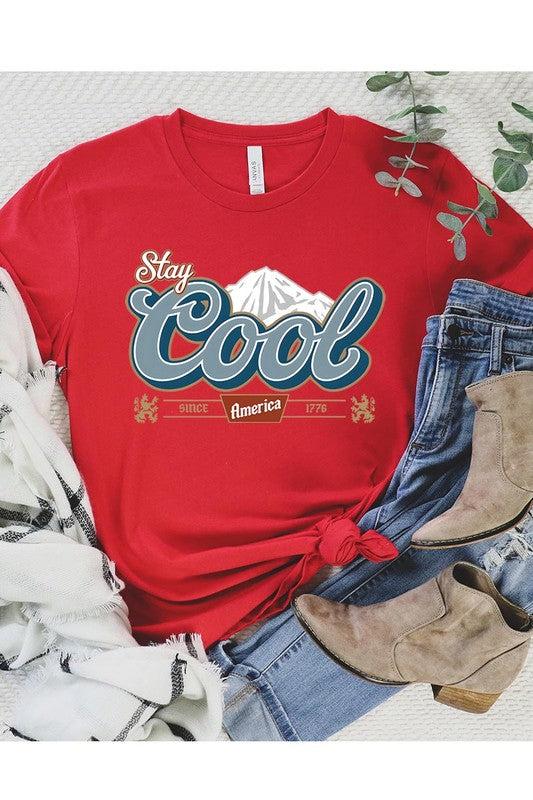 Stay Cool America Graphic T Shirts