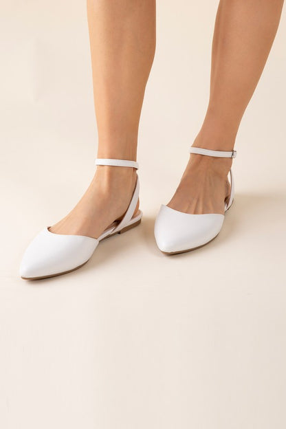 LINDEN-S Ankle Strap Flats