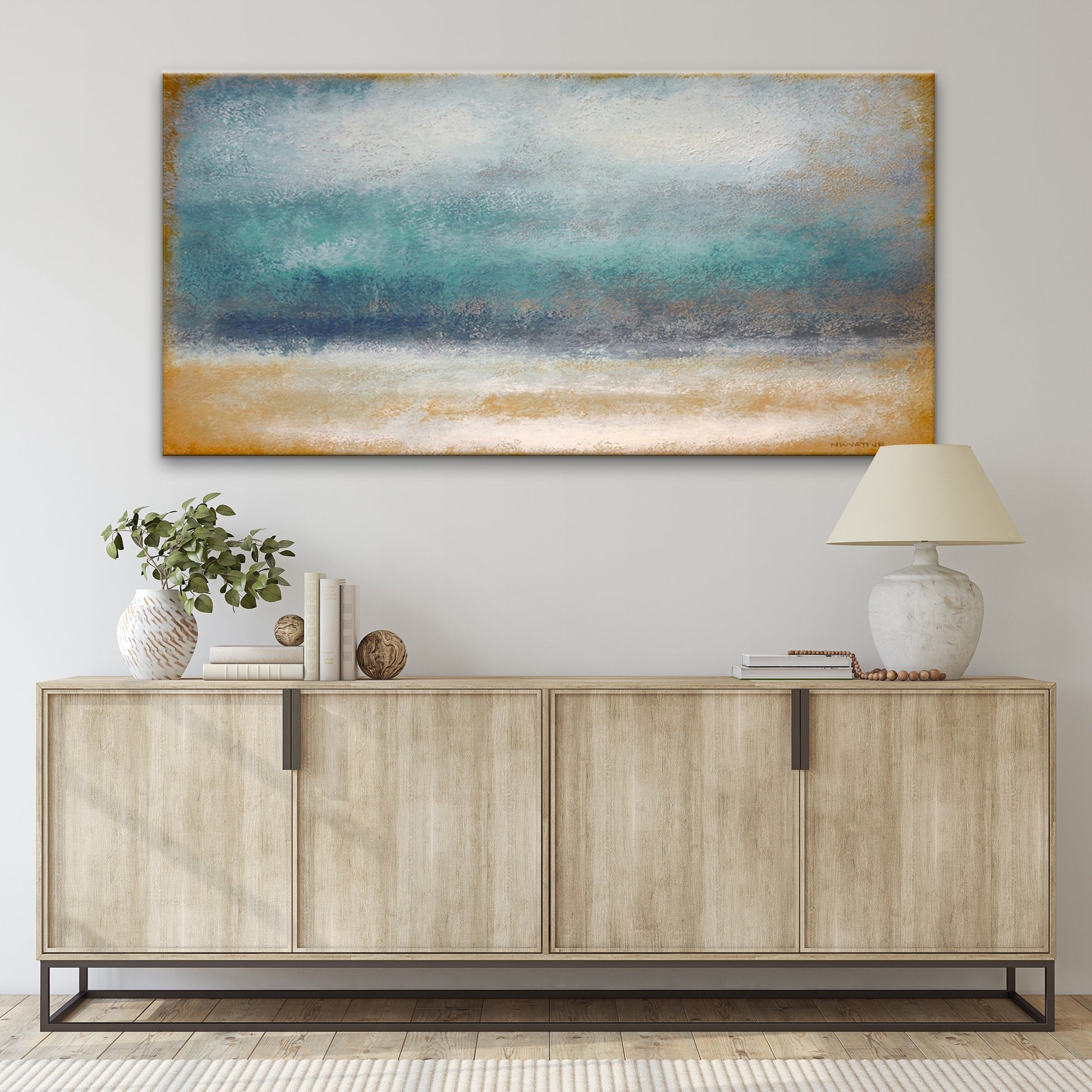 Abstract Art 'Tempest' Wrapped Canvas Wall Art by Norman Wyatt Jr.