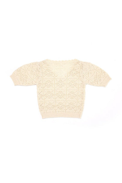 Short Crochet knit top