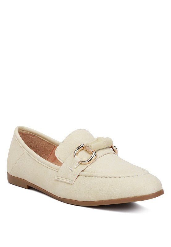 Asher Horsebit Embellished Raffia Loafers