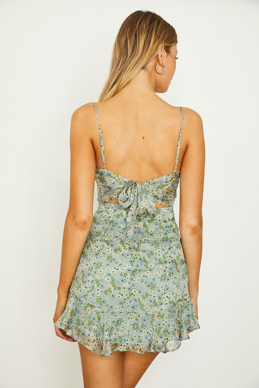 Floral Print Cami Mini Dress