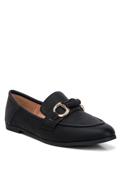 Asher Horsebit Embellished Raffia Loafers