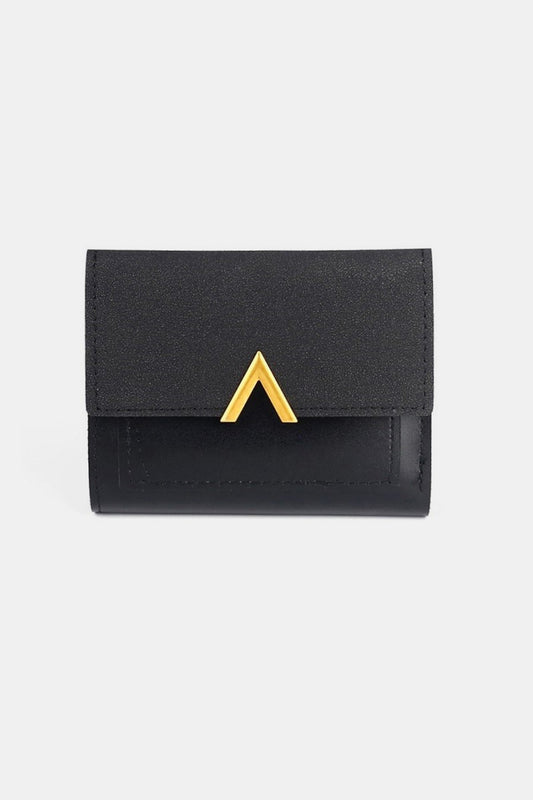 V point Compact Trifold Wallet