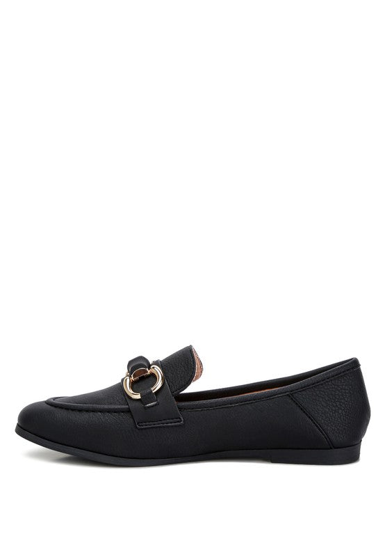 Asher Horsebit Embellished Raffia Loafers