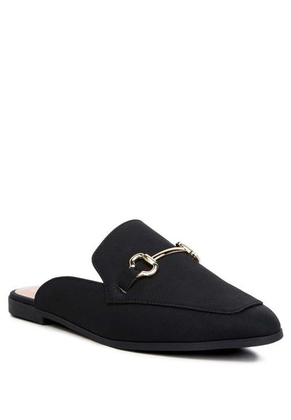 Horsebit Slip On Mules