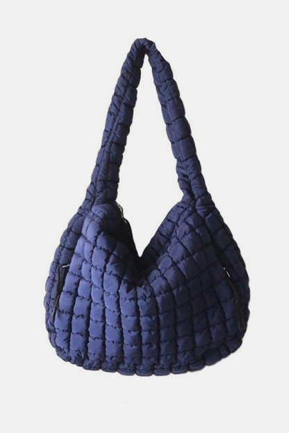 Square Quilted Carryall Crossbody Bag