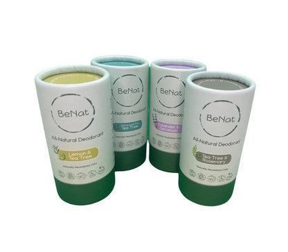 All Natural , Plastic-Free Deodorants. 3oz.