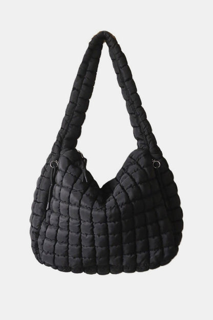 Square Quilted Carryall Crossbody Bag