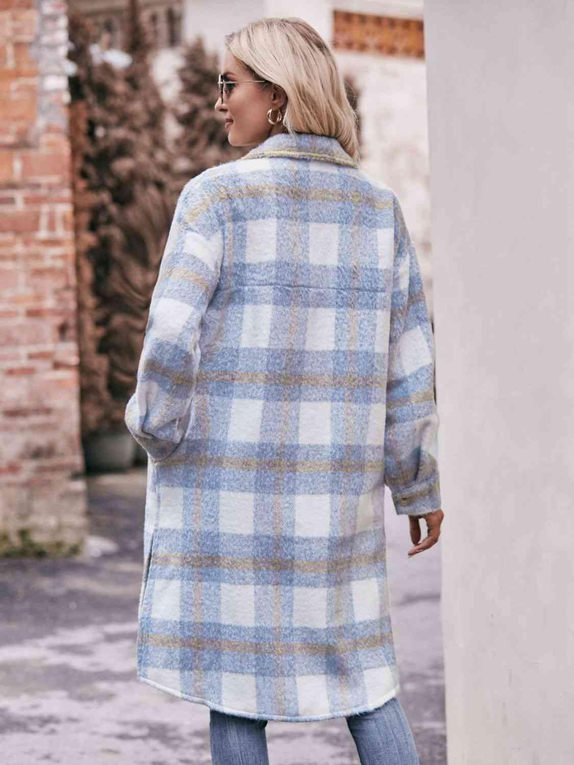 Plaid spring outlet coat