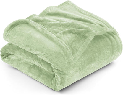 Very Soft Fleece Blanket Queen Size  Luxury Bed Blanket Anti-Static Fuzzy Soft Blanket Microfiber (90X90 Inches)